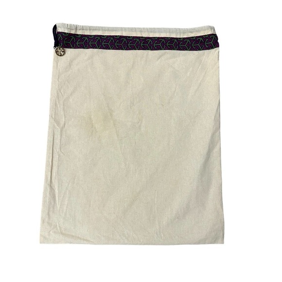 Tory Burch Dust Bag drawstring Logo charm show or bag cover 18x14 medium - Picture 4 of 9